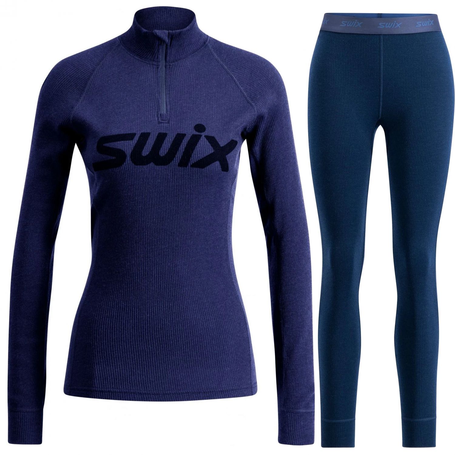 Swix RaceX Merino Pants/Half Zip sæt, dame, navy Swix RaceX Merino Pants/Half Zip sæt, dame, navy