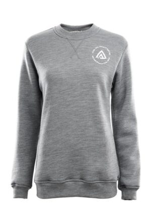 Aclima FleeceWool Crewneck Womens, Grey Melange