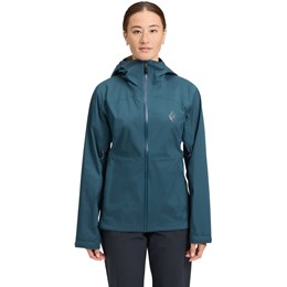 Black Diamond Fineline Stretch Shell Jacket Dame M Blå Skaljakker