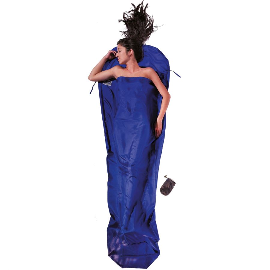 Cocoon MummyLiner,100% Silk, ultramarine blue Cocoon MummyLiner,100% Silk, ultramarine blue