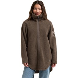 Didriksons Umi Full-Zip Dame 34 Brun Fleece