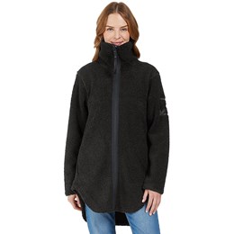 Didriksons Umi Full-Zip Dame 34 Sort Fleece