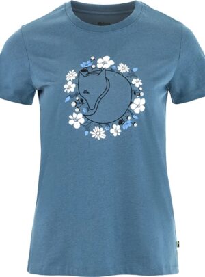 Fjällräven Fjällbloster Fox T-Shirt Kvinder / Damer-dawn blue-S - T-Shirts
