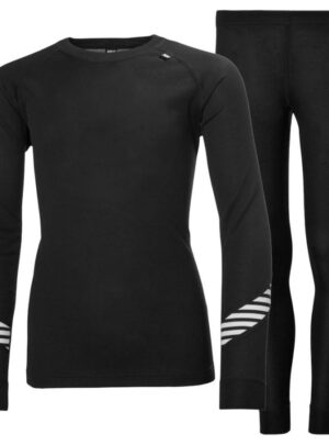 Helly Hansen HH Lifa, sæt, junior, sort