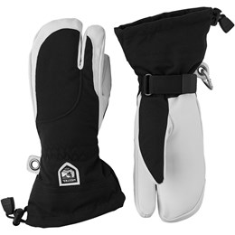 Hestra Heli Ski 3-Finger Skihandsker Dame 5 Hvid/Sort Handsker & luffer