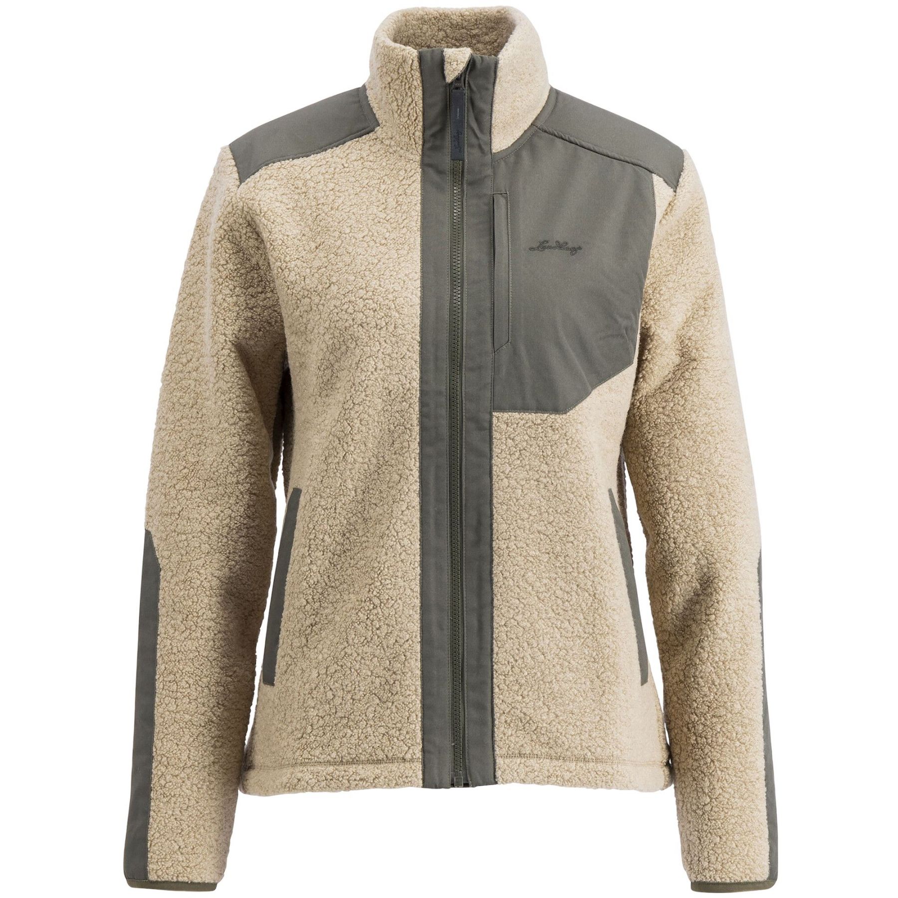 Lundhags Saruk Wool Pile Mid Full Zip W, mellemlag, dame, beige Lundhags Saruk Wool Pile Mid Full Zip W, mellemlag, dame, beige