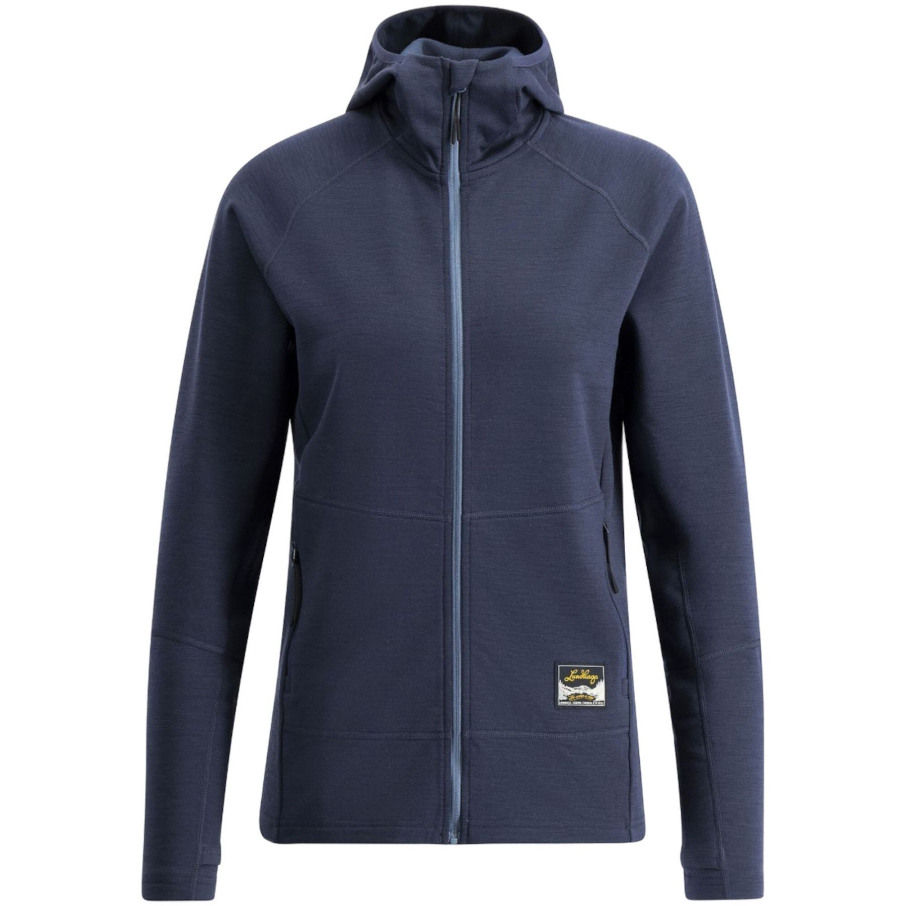 Lundhags Tived Merino Hoodie W, mellemlag, dame, navy Lundhags Tived Merino Hoodie W, mellemlag, dame, navy