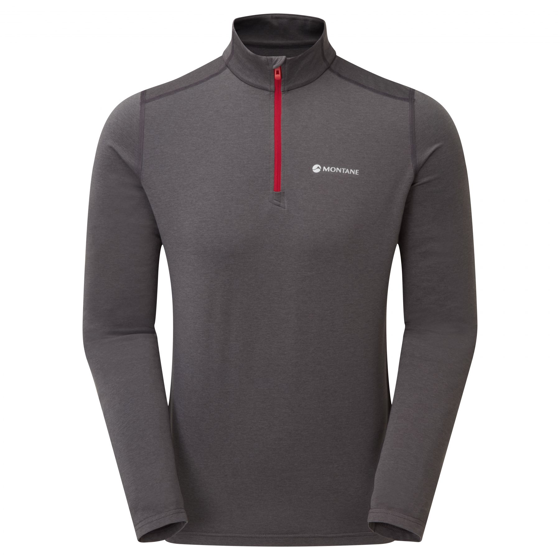 Montane Dart Thermo Zip Neck, herre, grå Montane Dart Thermo Zip Neck, herre, grå