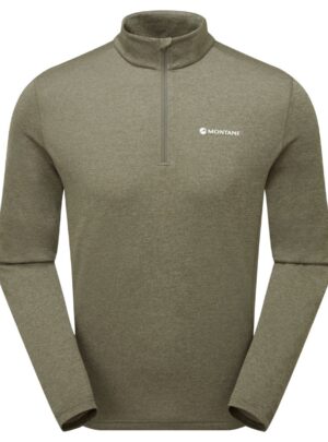 Montane Dart Zip Neck, herre, grøn