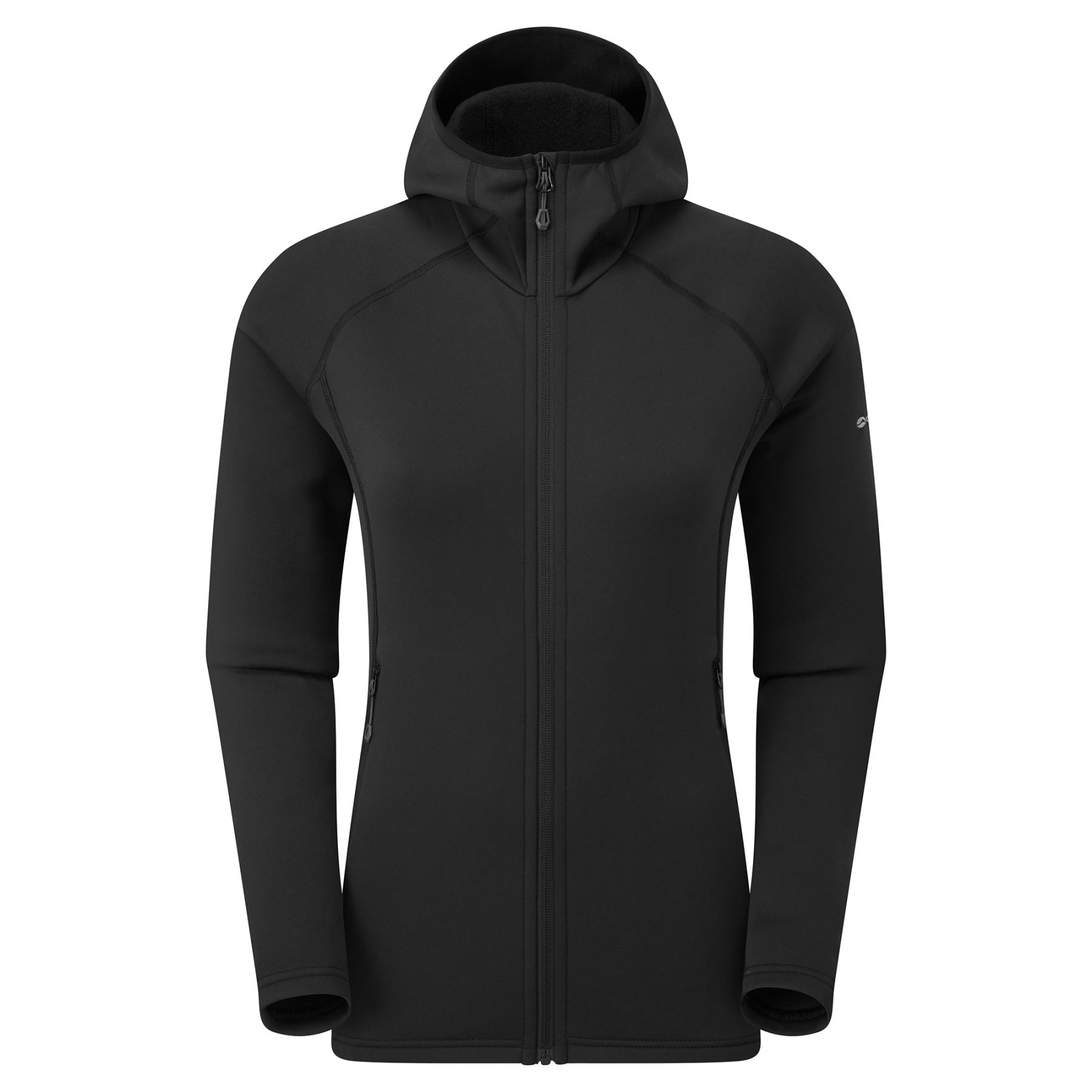 Montane F Fury Hoodie, fleecetrøje, dame, sort Montane F Fury Hoodie, fleecetrøje, dame, sort