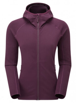 Montane F Protium Hoodie, fleecetrøje, dame, mørkelilla
