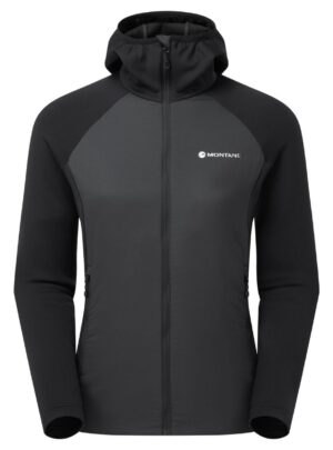 Montane F Sirocco Lite Hoodie, mellemlag, dame, sort