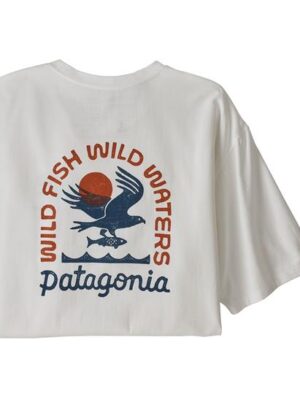 Patagonia Mens Original Angler Organic T-Shirt, White