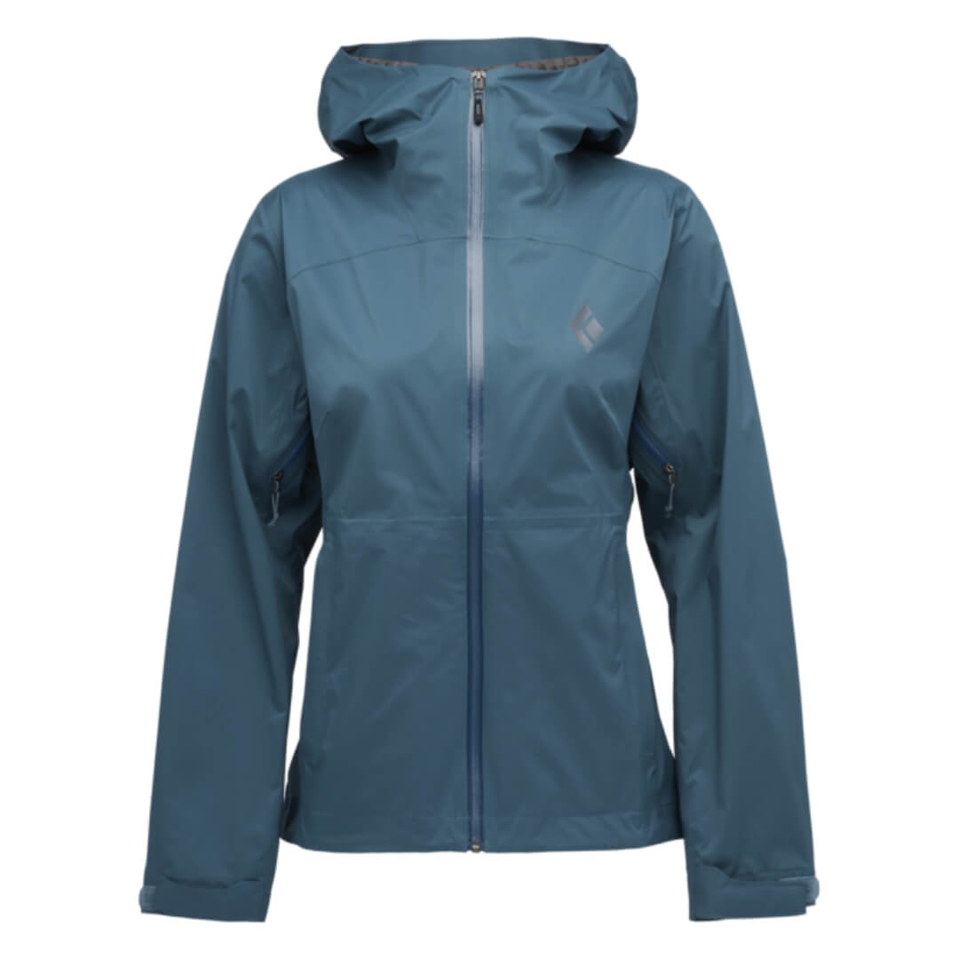Regnjakke til dame - Black Diamond Fineline Stretch Rain Shell - Blå Regnjakke til dame - Black Diamond Fineline Stretch Rain Shell - Blå