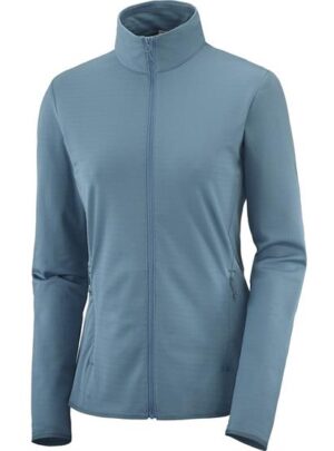 Salomon Outrack Full Zip Mid Womens, Mallard Blue
