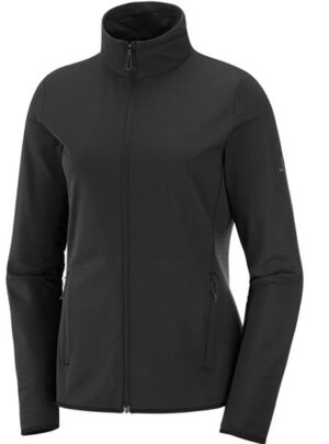 Salomon Outrack Full Zip Midlayer Womens, Black