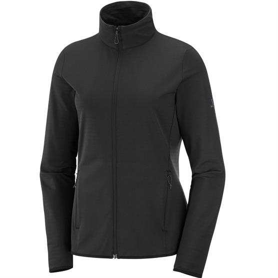 Salomon Outrack Full Zip Midlayer Womens, Black Salomon Outrack Full Zip Midlayer Womens, Black