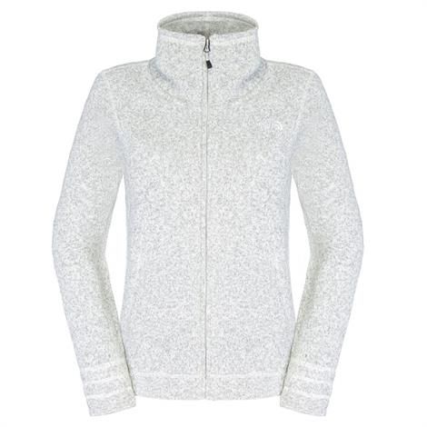 The North Face Womens New Crescent Sunset Full Zip, White The North Face Womens New Crescent Sunset Full Zip, White