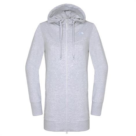 The North Face Womens Parka Full Zip Hoodie, Heather Grey The North Face Womens Parka Full Zip Hoodie, Heather Grey