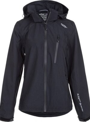 Weather Report Camelia W AWG regnjakke Dame 15.000mm-black-40 - Regntøj, poncho