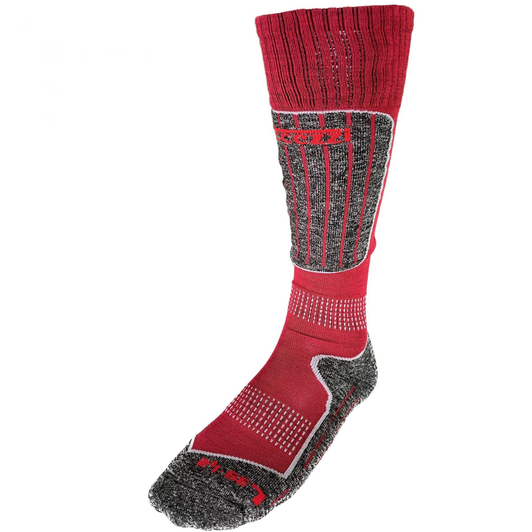 Accezzi Merino 20, skistrømper, rød Accezzi Merino 20, skistrømper, rød