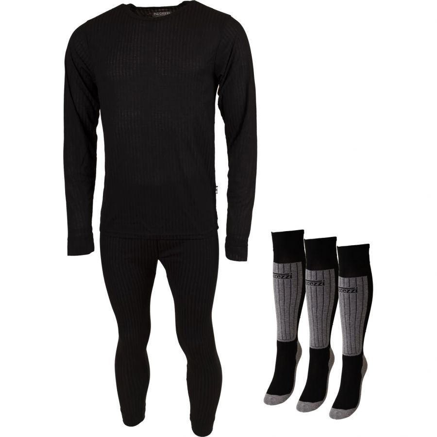 Accezzi skiundertøj + 3 par Coolmax skistrømper, herre Accezzi skiundertøj + 3 par Coolmax skistrømper, herre