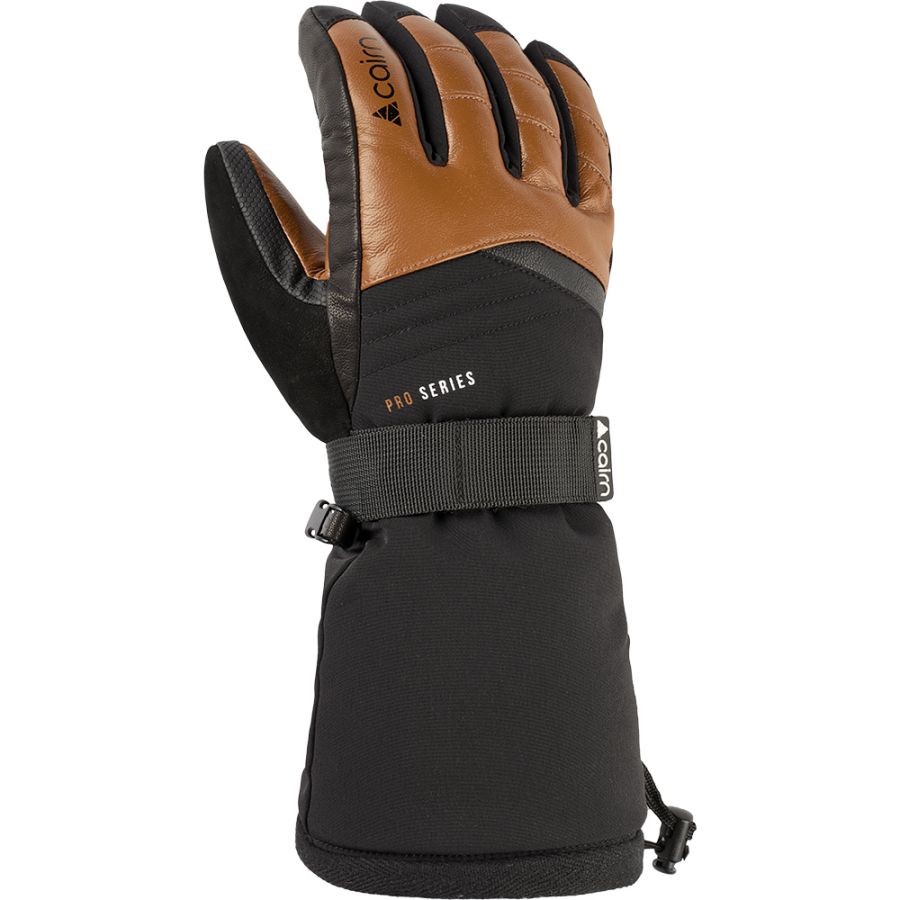 Cairn Kailash 3 C-Tex Pro, skihandsker, herre, sort/brun Cairn Kailash 3 C-Tex Pro, skihandsker, herre, sort/brun