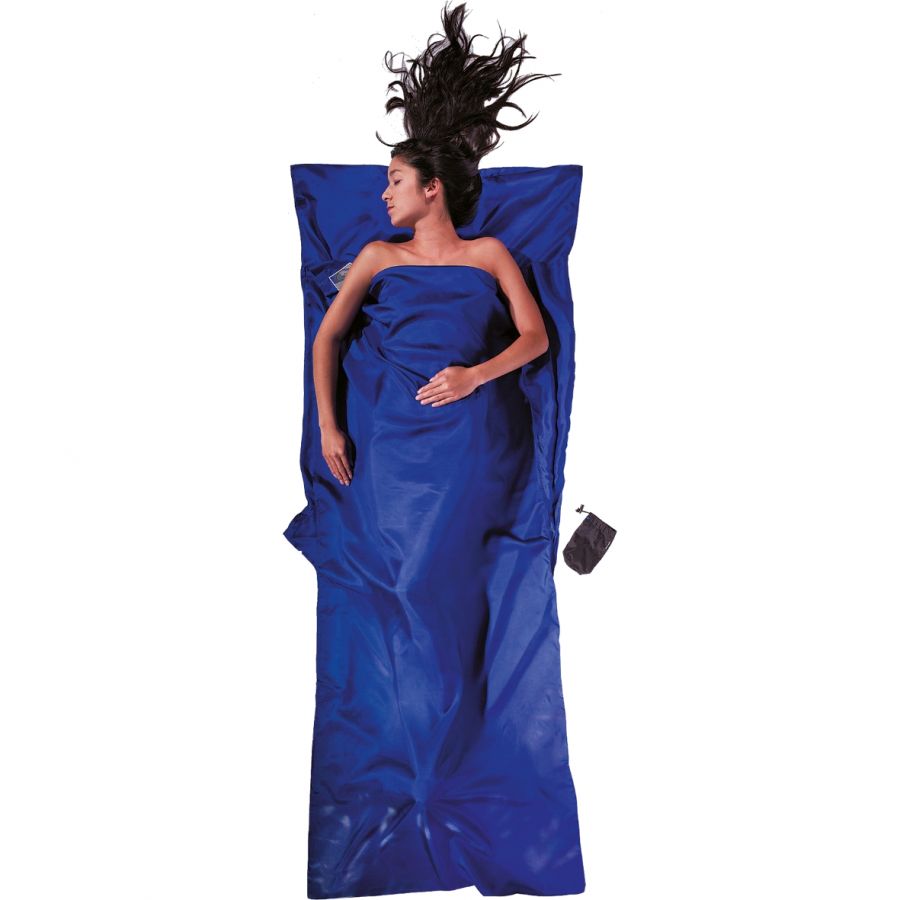 Cocoon TravelSheet,100% Silk, Sovepose, ultramarine blue Cocoon TravelSheet,100% Silk, Sovepose, ultramarine blue