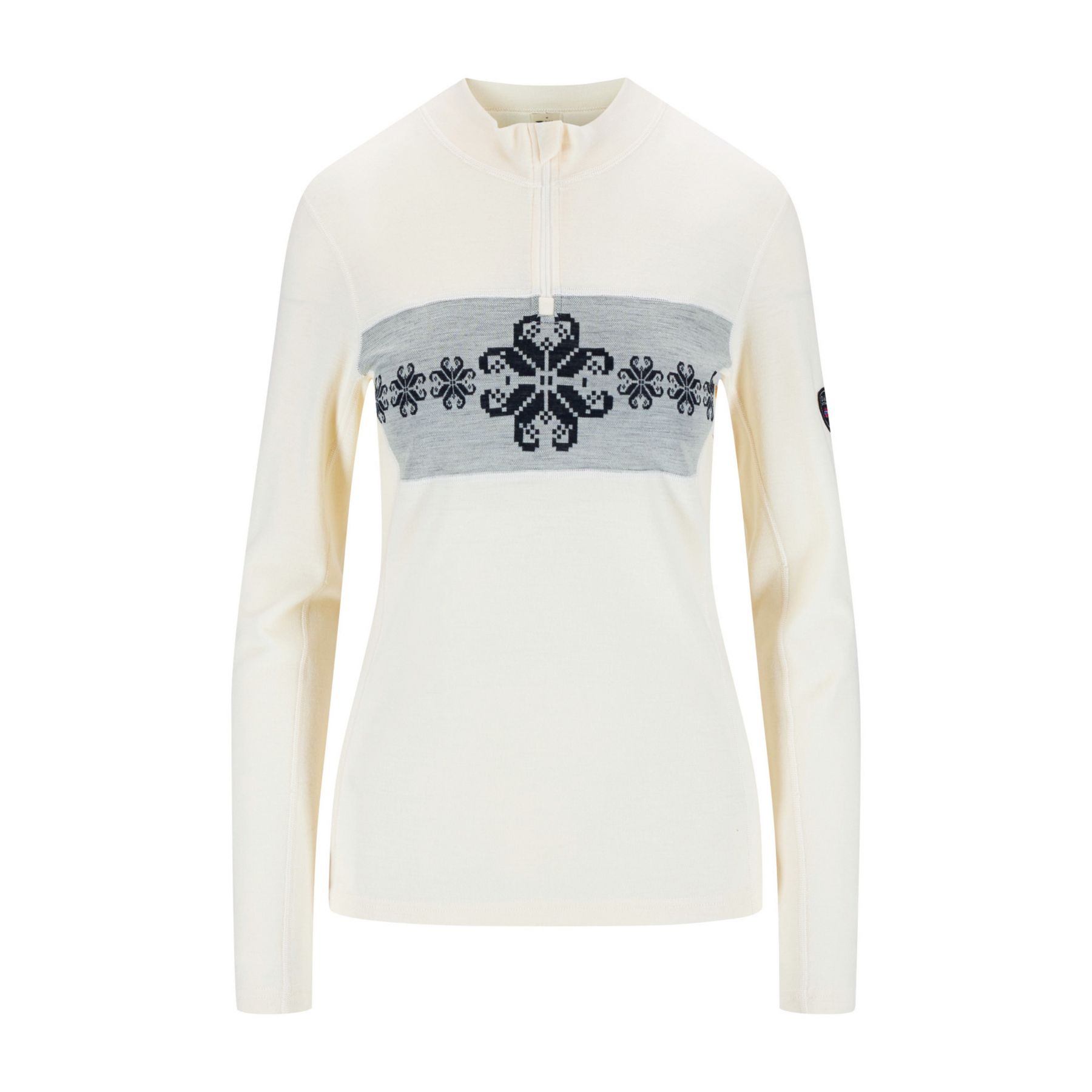 Dale of Norway Falkeberg Baselayer Half zip, skiundertøj, dame, hvid Dale of Norway Falkeberg Baselayer Half zip, skiundertøj, dame, hvid