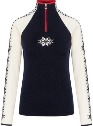 Dale of Norway Geilo, sweater, dame, navy/hvid