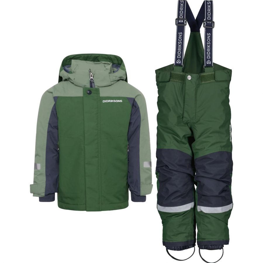 Didriksons Idre/Neptun skisæt, junior, mørkegrøn Didriksons Idre/Neptun skisæt, junior, mørkegrøn