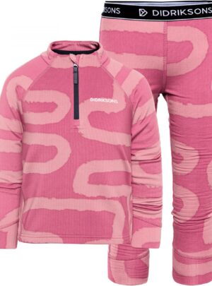 Didriksons Jadis 5, skiundertøjssæt, børn, pink