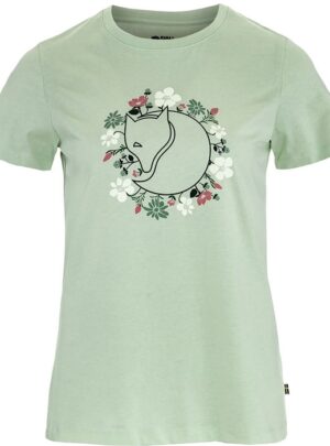 Fjällräven Fjällbloster Fox T-Shirt Kvinder / Damer-soft jade-S - T-Shirts