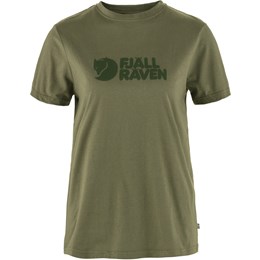 Fjällräven Fjällräven Logo Tee Dame M Grøn Korte ærmer