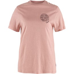 Fjällräven Hemp Blend Out Here T-shirt Dame L Rød Korte ærmer