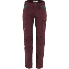 Fjällräven Kaipak Curved Vandrebukser W Dark Garnet 44
