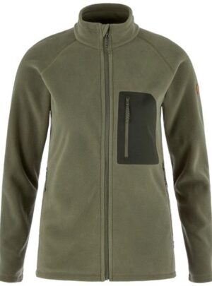 Fjällräven Kaipak Fleece Womens, Laurel Green / Deep Forest