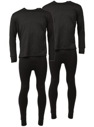 Helios Essential, skiundertøj, herre, sort, 2 sæt