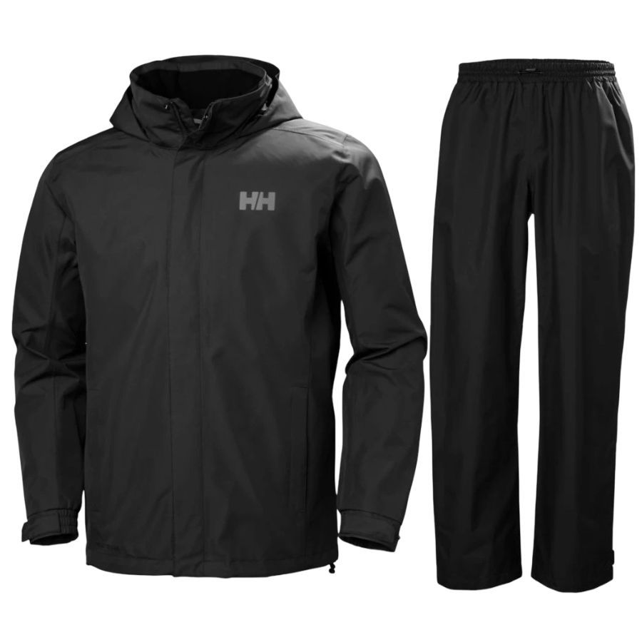 Helly Hansen Dubliner/HH Rain regnsæt herre sort Helly Hansen Dubliner/HH Rain regnsæt herre sort