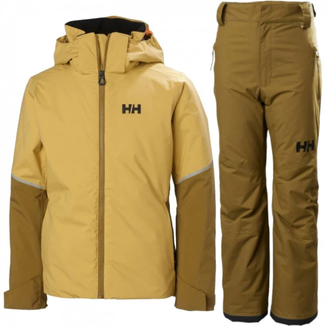 Helly Hansen Jewel/Legendary skisæt, junior, gul/brun Helly Hansen Jewel/Legendary skisæt, junior, gul/brun
