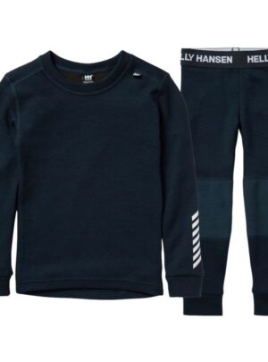 Helly Hansen K Lifa Merino, sæt, junior, navy
