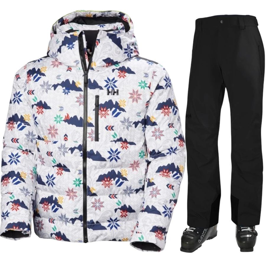 Helly Hansen Kvitfjell/Legendary skisæt, herre, hvid/sort Helly Hansen Kvitfjell/Legendary skisæt, herre, hvid/sort