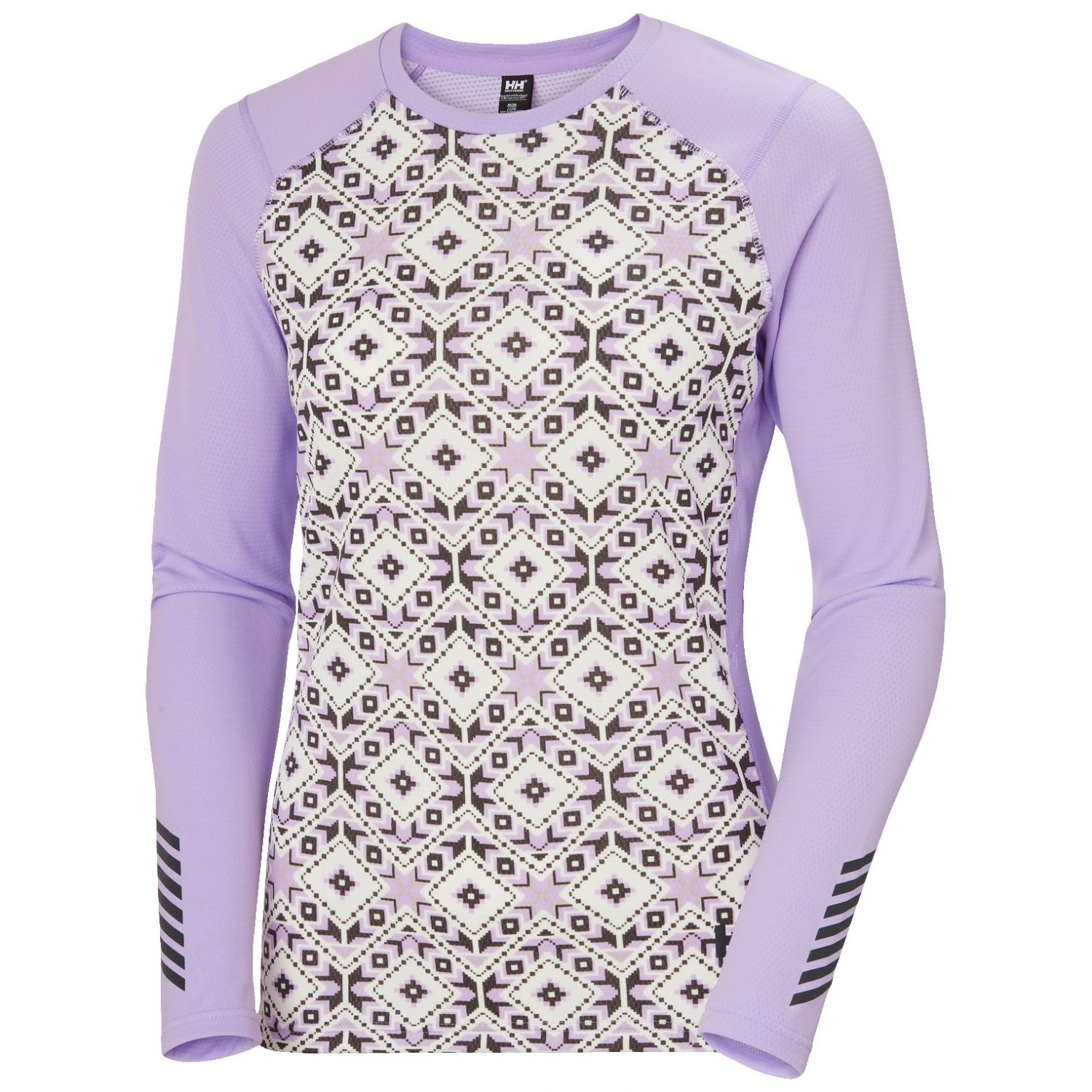 Helly Hansen Lifa Active Graphic Crew, dame, lilla Helly Hansen Lifa Active Graphic Crew, dame, lilla