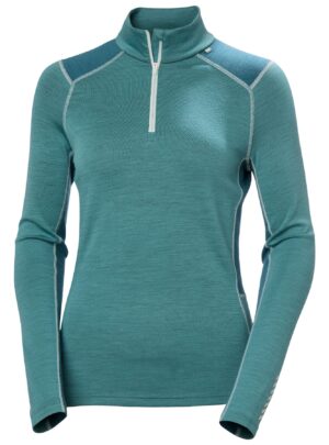 Helly Hansen Lifa Merino Midweight 1/2 Zip, dame, grøn