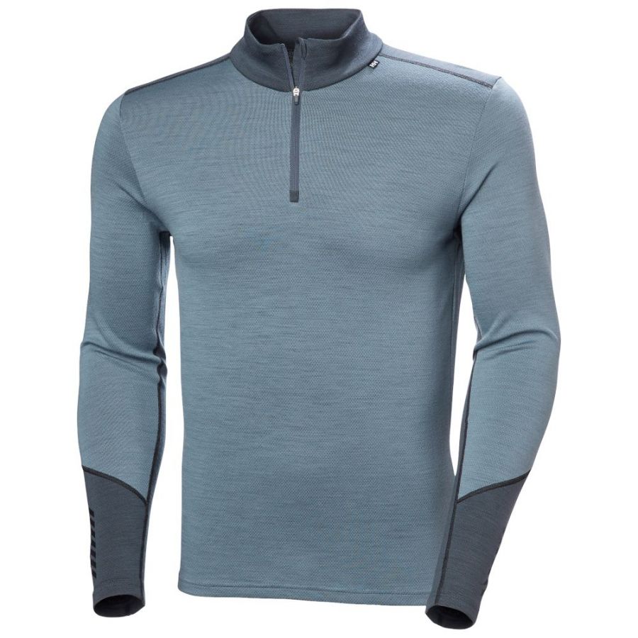 Helly Hansen Lifa Merino Midweight 1/2 Zip, herre, blå Helly Hansen Lifa Merino Midweight 1/2 Zip, herre, blå