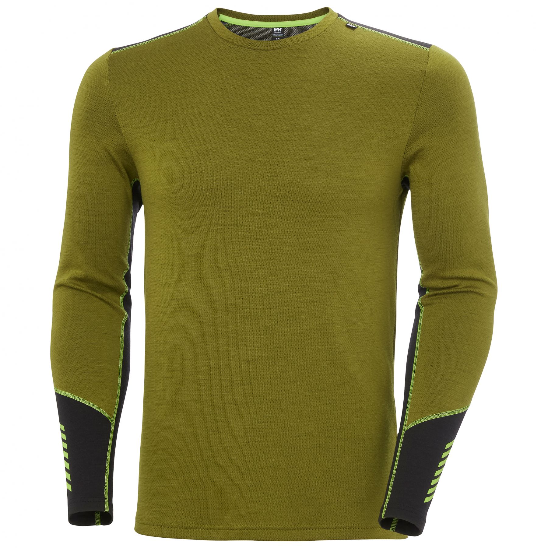 Helly Hansen Lifa Merino Midweight Crew, herre, grøn Helly Hansen Lifa Merino Midweight Crew, herre, grøn