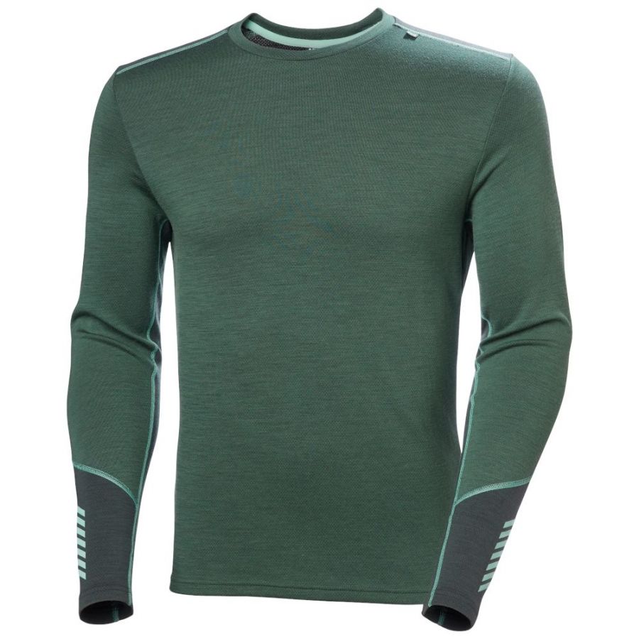 Helly Hansen Lifa Merino Midweight Crew, herre, mørkegrøn Helly Hansen Lifa Merino Midweight Crew, herre, mørkegrøn