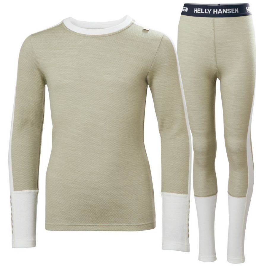 Helly Hansen Lifa Merino Midweight, sæt, junior, beige Helly Hansen Lifa Merino Midweight, sæt, junior, beige