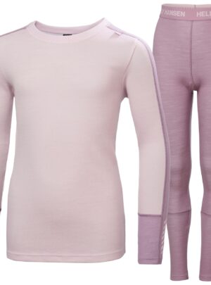 Helly Hansen Lifa Merino Midweight, sæt, junior, lilla