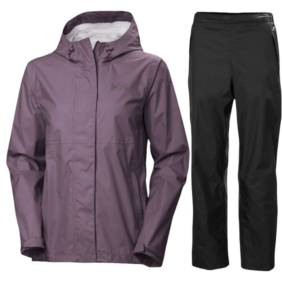 Helly Hansen Loke 2.0/Loke regnsæt, dame, lilla/sort Helly Hansen Loke 2.0/Loke regnsæt, dame, lilla/sort